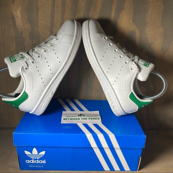 Adidas Stan Smith J White Sneakers 3.5 - Picture 7 of 13